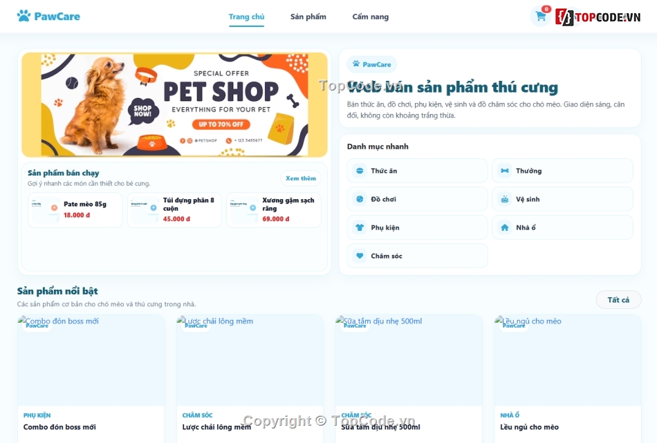 thú cưng,Web bán thú cưng,Website bán thú cưng
